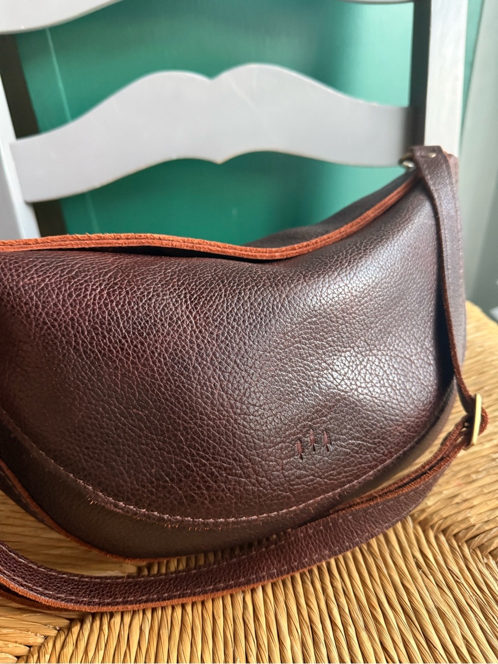 Portland leather cold brew koala sling bag purse large - Picture 7 of 15